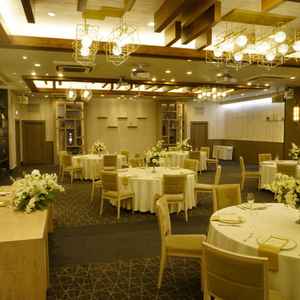 最も広い披露宴会場。会場にテーマ感があり、そのままでもおしゃれなお部屋だった。