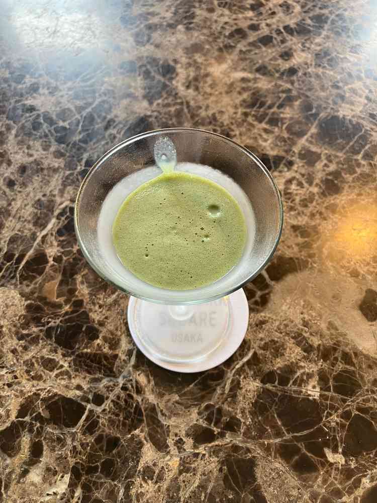 式当日に振る舞われる抹茶のドリンクはとても美味しかったです