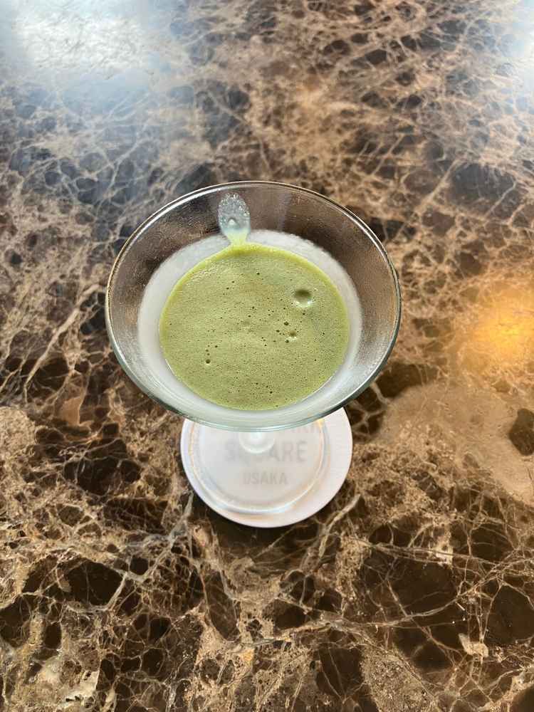 式当日に振る舞われる抹茶のドリンクはとても美味しかったです