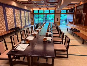 1階の披露宴会場です。20名くらいであればちょうど良さそうです。