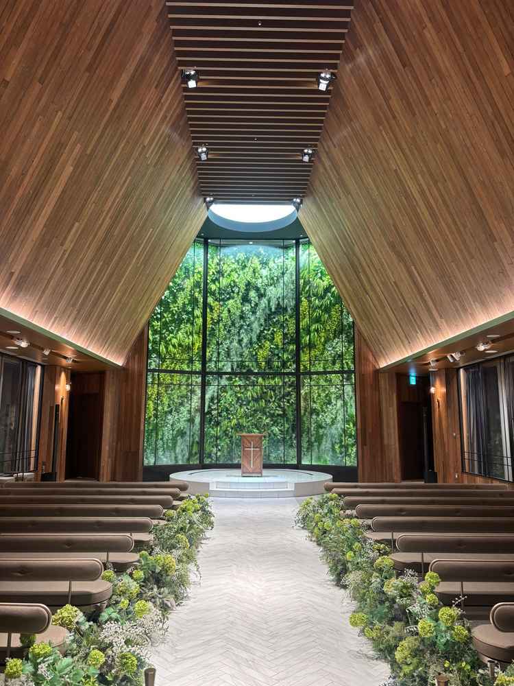 写真映えする結婚式場でした。