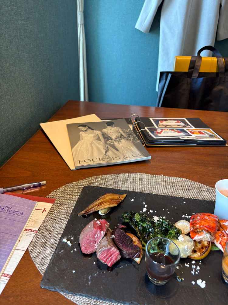 試食は創作的な料理もあり、お肉の柔らかさや食べたことの食材に驚かされた。