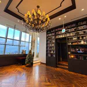 披露宴会場前のバーカウンター