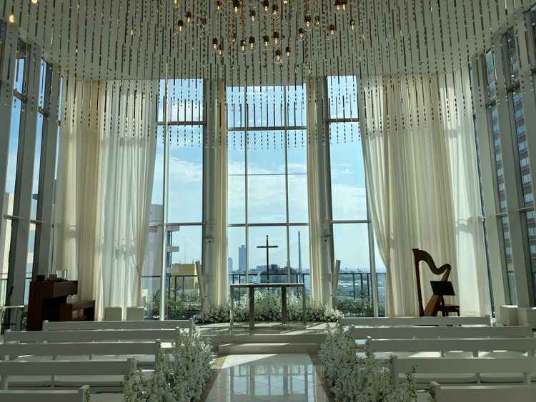 チャペルが真っ白で素敵でした