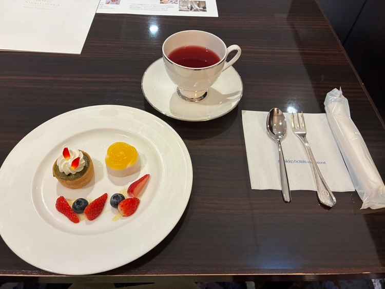 コースの試食はありませんでしたが、デザートの提供がありました。