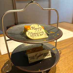試食デザートで、このような可愛らしい演出がありました