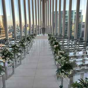 23階にあるチャペルで、高層階で眺めがとても良かったです。夜はすごく綺麗だと思います。