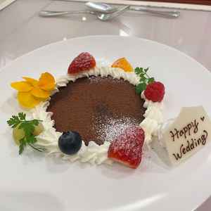 丁寧に２種類のデザートを用意してくれました