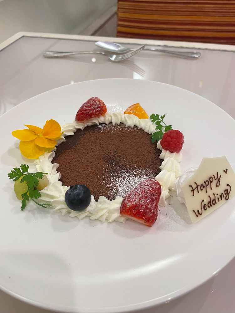 丁寧に２種類のデザートを用意してくれました