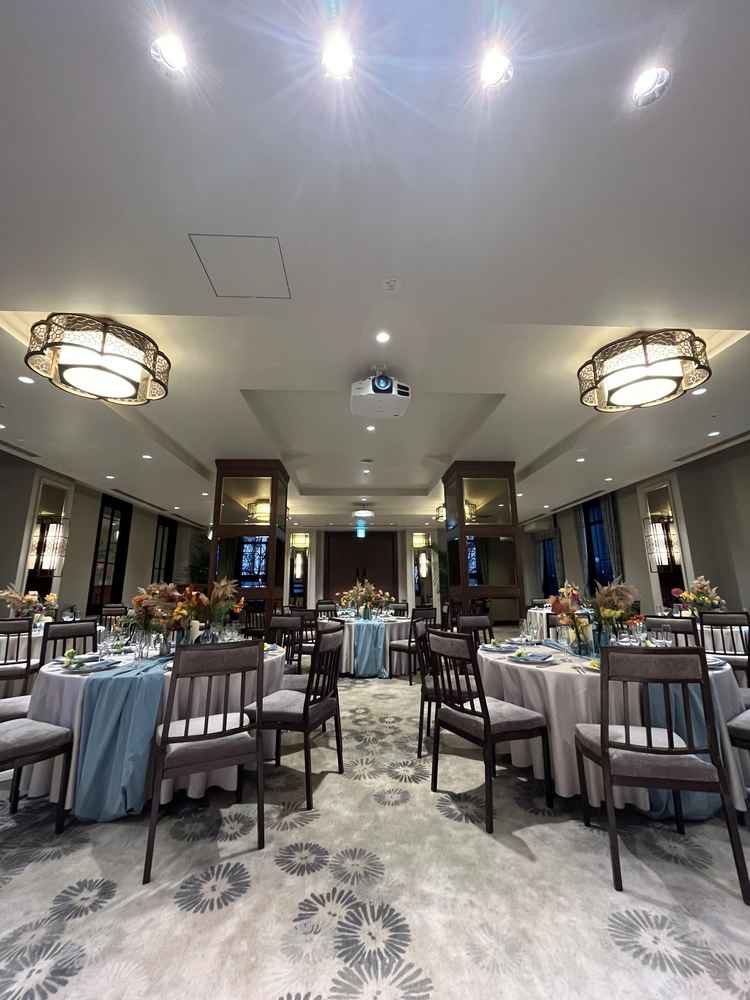 披露宴会場の雰囲気がとても好みだった。