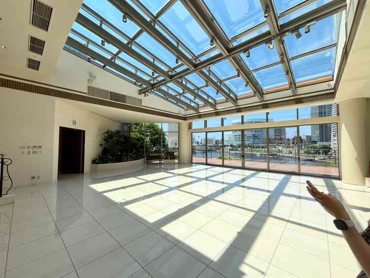 フラワーシャワーの会場