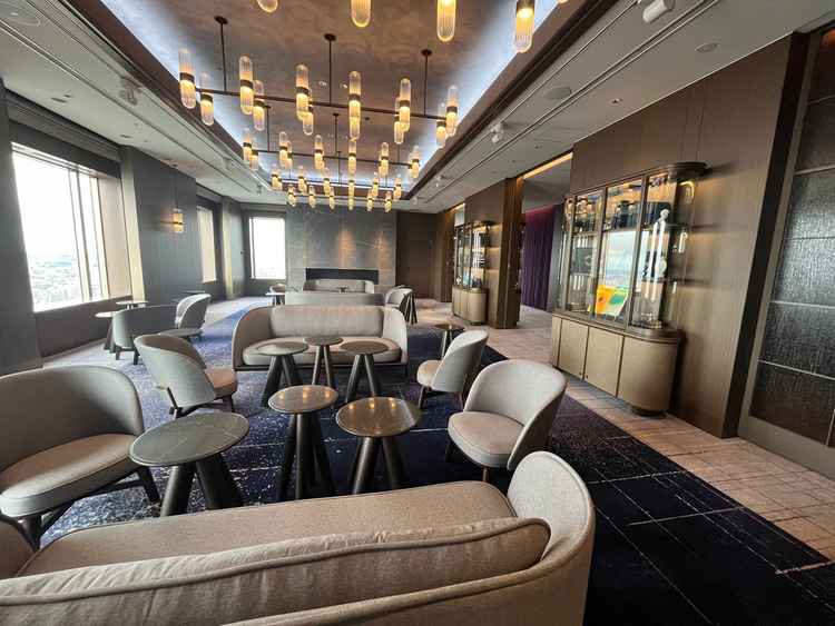 39回の式場前のスペース。ゲストはここでドリンクをいただいて待てる。