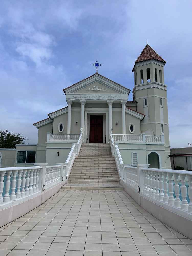 他の会場ではみないほど大きな大階段でした。