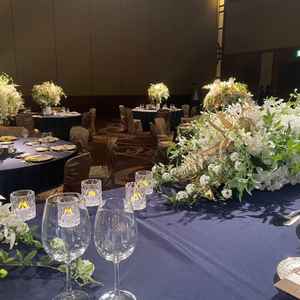 披露宴会場。インターコンチネンタルらしい高級感のある作りで、特別な空間であることを感じさせられた。