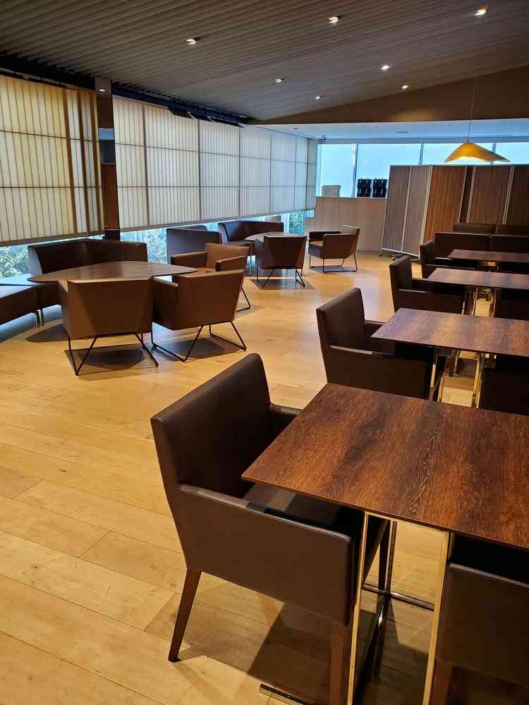 ゲストの待ち合い室です。おしゃれで良い雰囲気です。