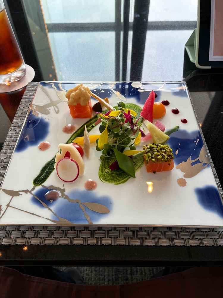 試食したサーモン