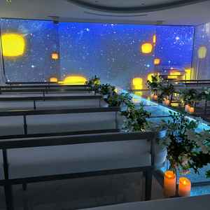 チャペルのプロジェクションマッピングバージョン。