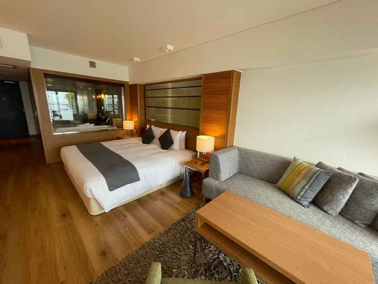 3階はホテルとなっており、新郎新婦の宿泊兼支度に使えます。高級感のある内装が魅力的でした。