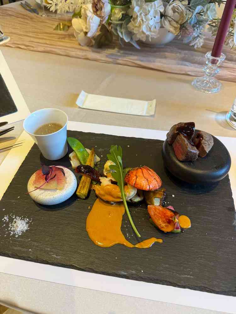 試食で頂いたワンプレート。関西のお野菜にこだわっているそうです。