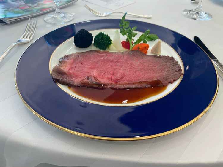 試食として出てきたローストビーフ