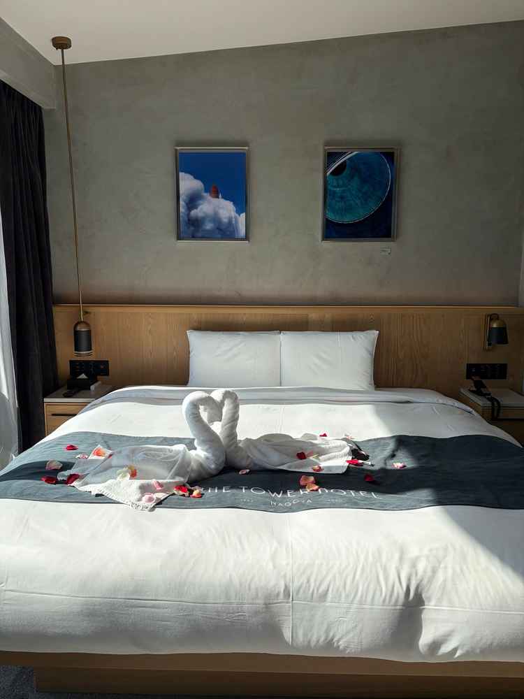 当日泊まることのできるホテルの客室です。