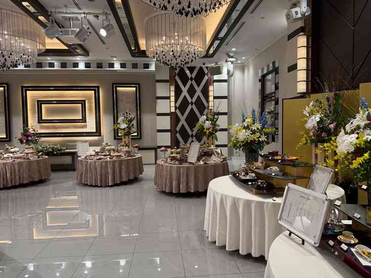 披露宴会場の写真です。広くて綺麗でした。ホテルライクな会場です。