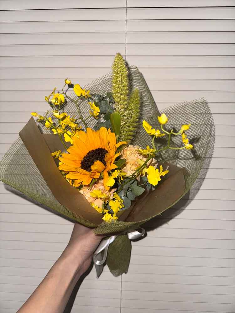 模擬挙式の際にプレゼントしてくださった花束