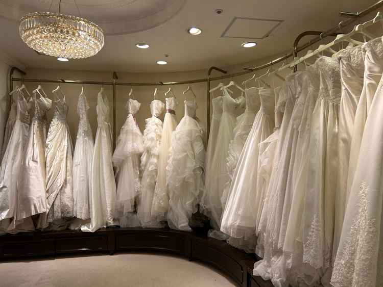 併設されたドレスショップです。ホテル内にあるため、打合せ等の際も便利だと思いました。