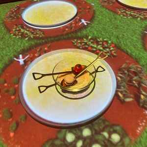 マッピング演出。苦手な食材は変更していただけた。