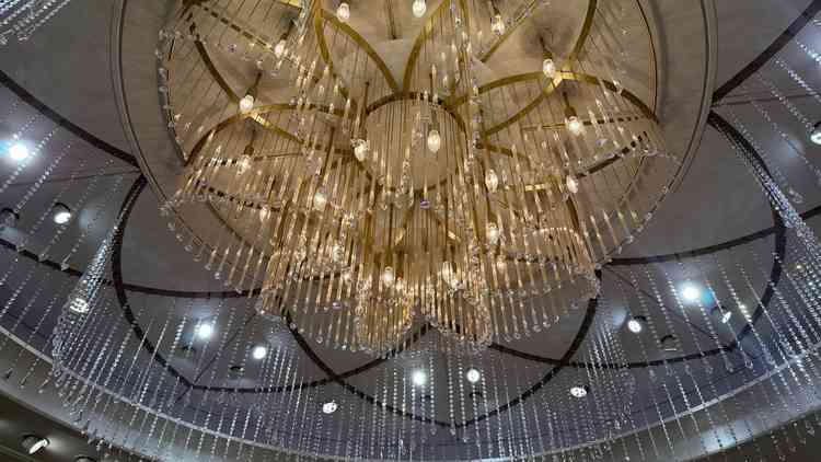 花柄のシャンデリアが素敵だった！