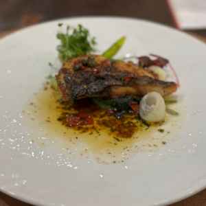 試食のお魚料理