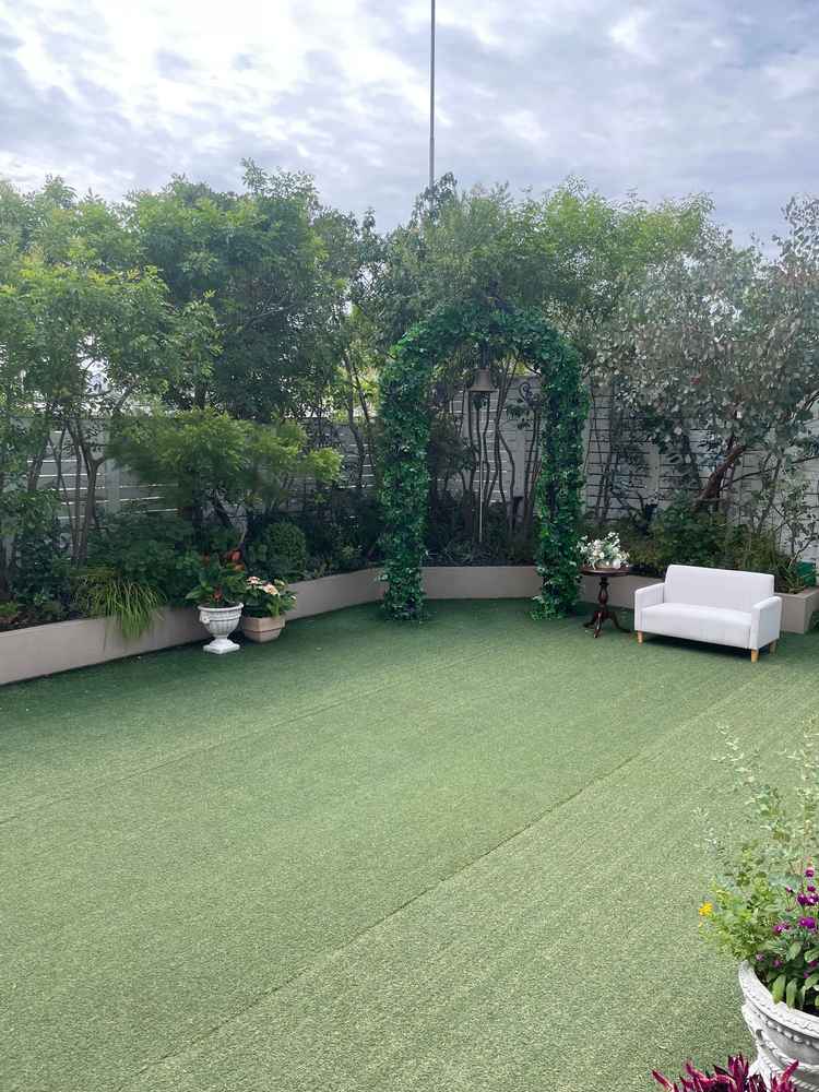 屋上のガーデンです。緑が多く、恵比寿とは思えない良い雰囲気でした。