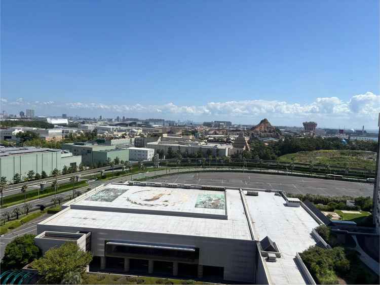 披露宴会場からの景色です。ランドもシーも見えました。