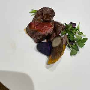 試食のお肉