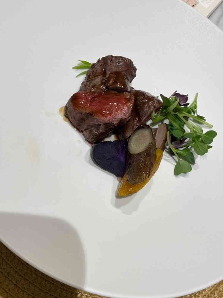 試食のお肉