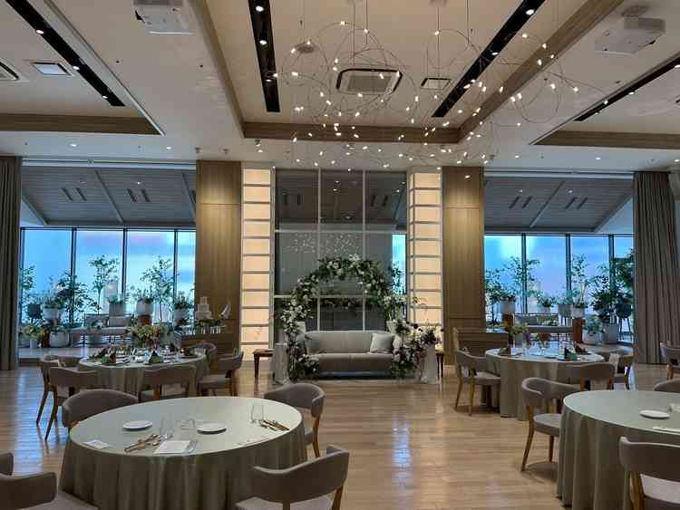 木目調で素敵な会場でした