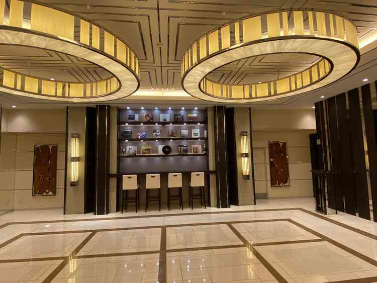 披露宴会場の受付？みたいなところ飾りつけしたりできるスペース