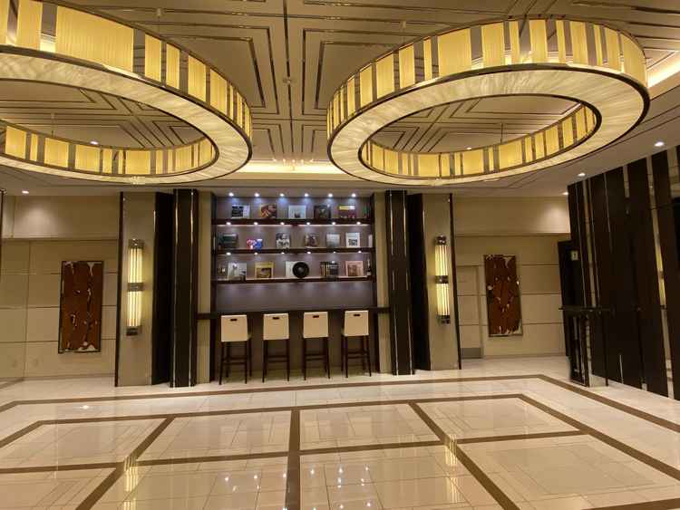 披露宴会場の受付？みたいなところ飾りつけしたりできるスペース