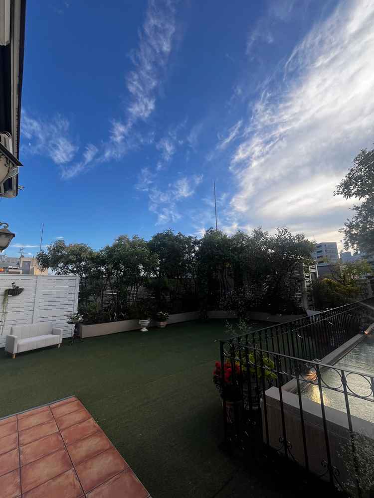 ガーデンテラスが空がとても広くて恵比寿ということを忘れさせる開放感でした！