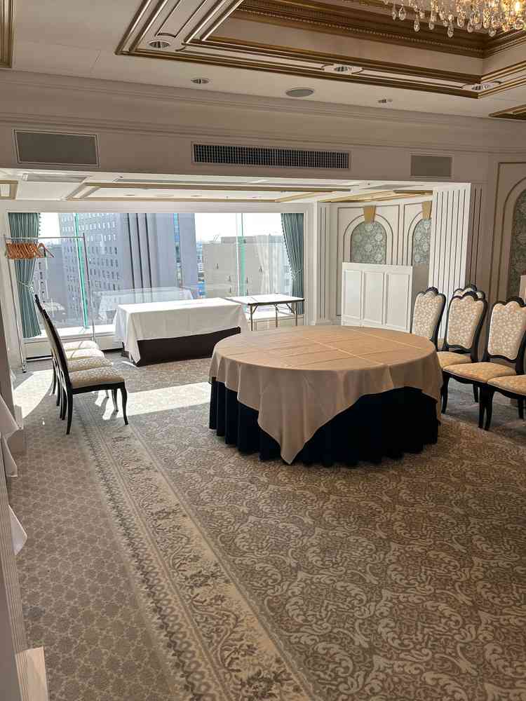 最上階にある披露宴会場