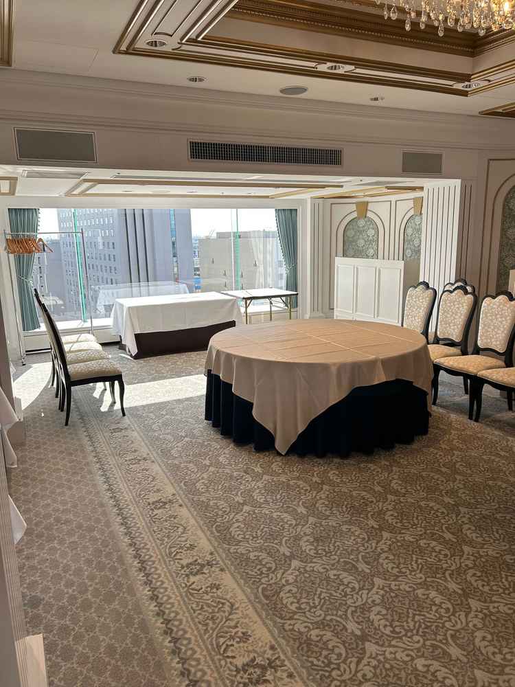 最上階にある披露宴会場