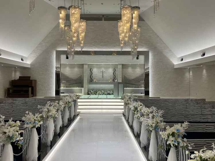 広々としていて、とても神聖的な雰囲気のあるチャペル。