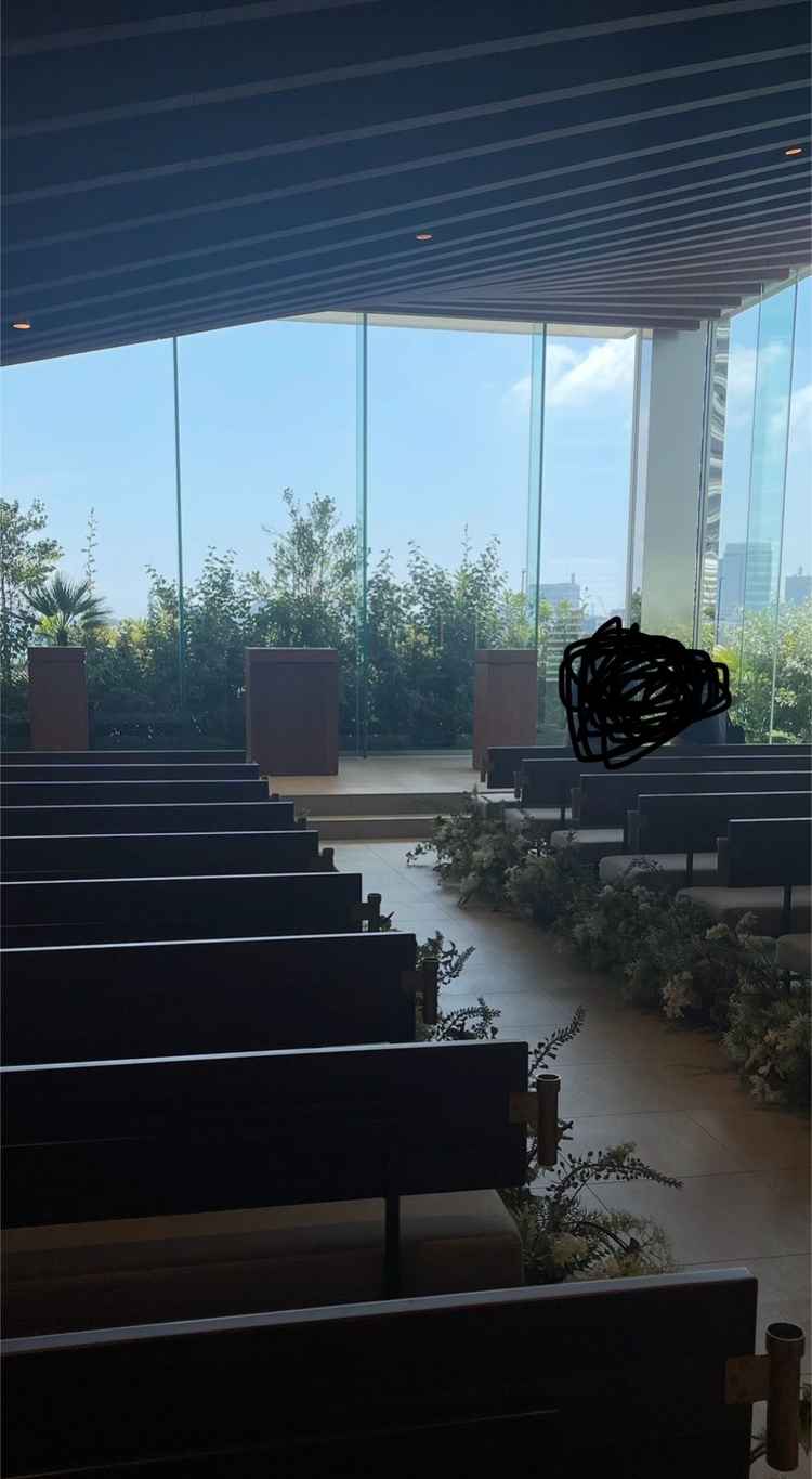 チャペルをゲスト目線でみた眺め