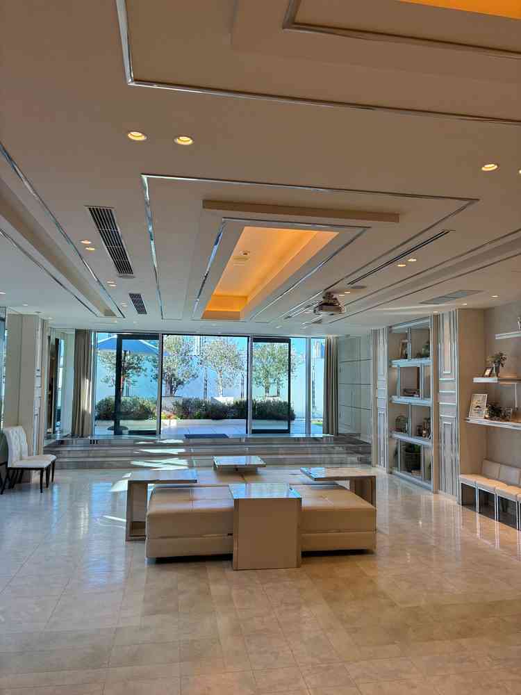 披露宴場前の休憩スペースです