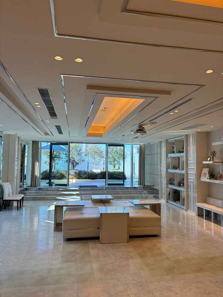 披露宴場前の休憩スペースです