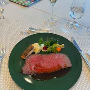 有名なローストビーフです。食べる前よりもボリュームをとても感じました。