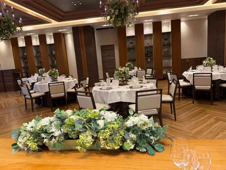 一つ目の披露宴会場、素敵です