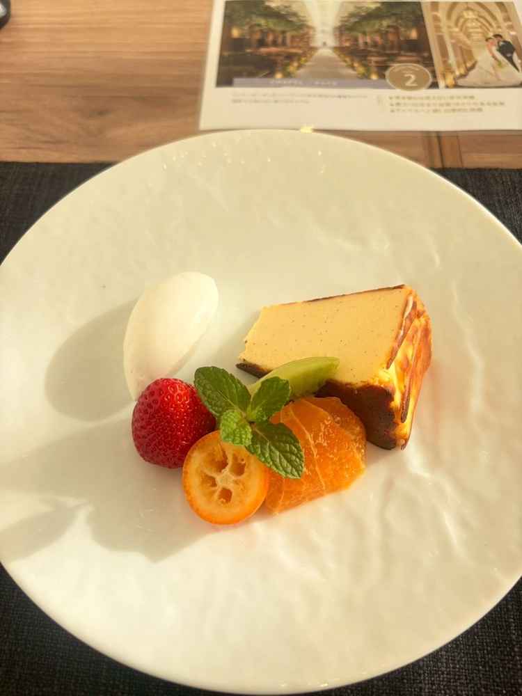 試食コースのスイーツ