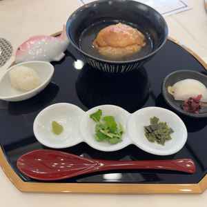 試食の鯛茶漬け こだわりのお米が美味しかったです