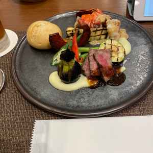 試食の料理